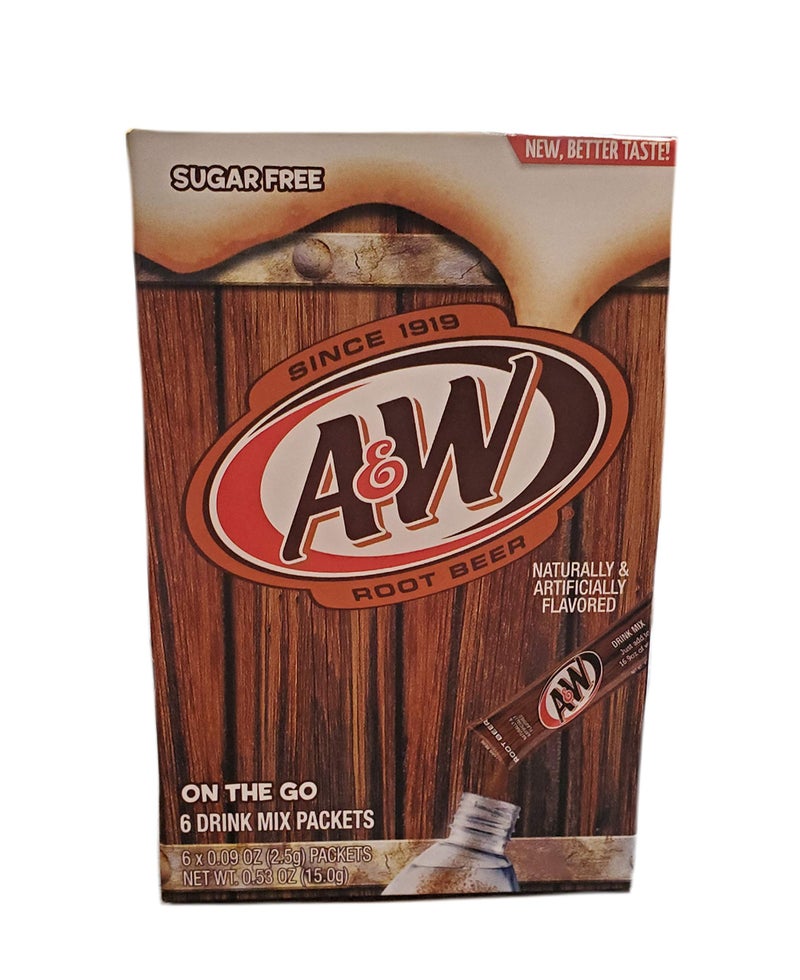 A&W Root Beer Caffeine/Sugar Free Classic On-the-Go Drink Mix Packets - 2 Pk (12 ct) - Image 2